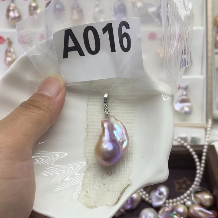 淡水珍珠银S925镶嵌颈饰