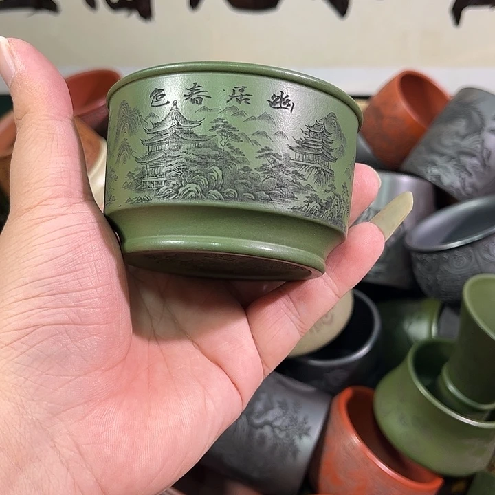 茶杯紫砂全手工紫砂主人杯