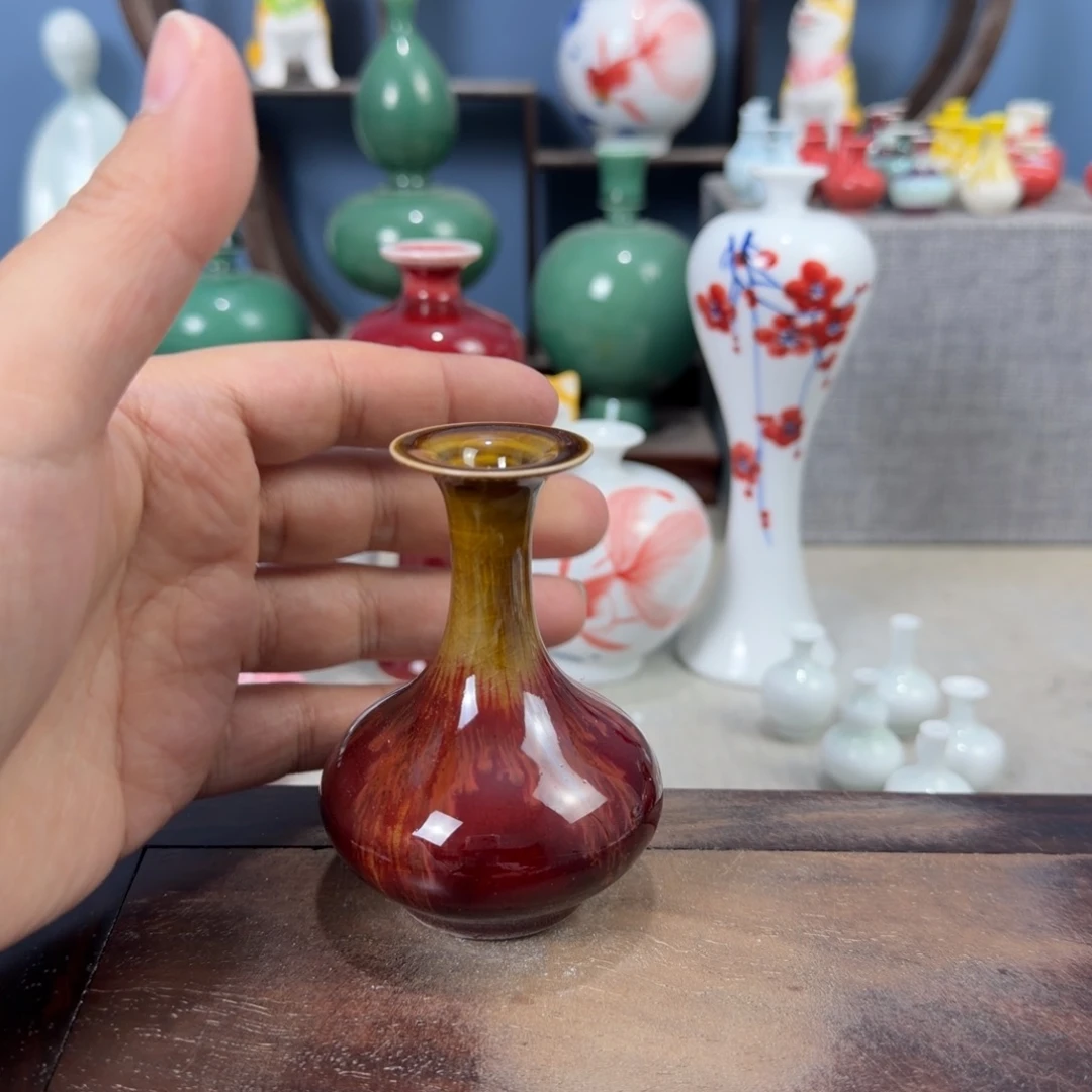陶瓷手工小花器摆件