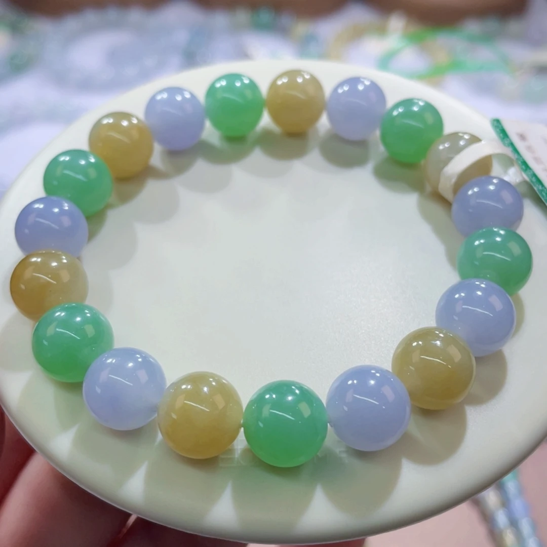 未镶嵌手链翡翠三彩卡10