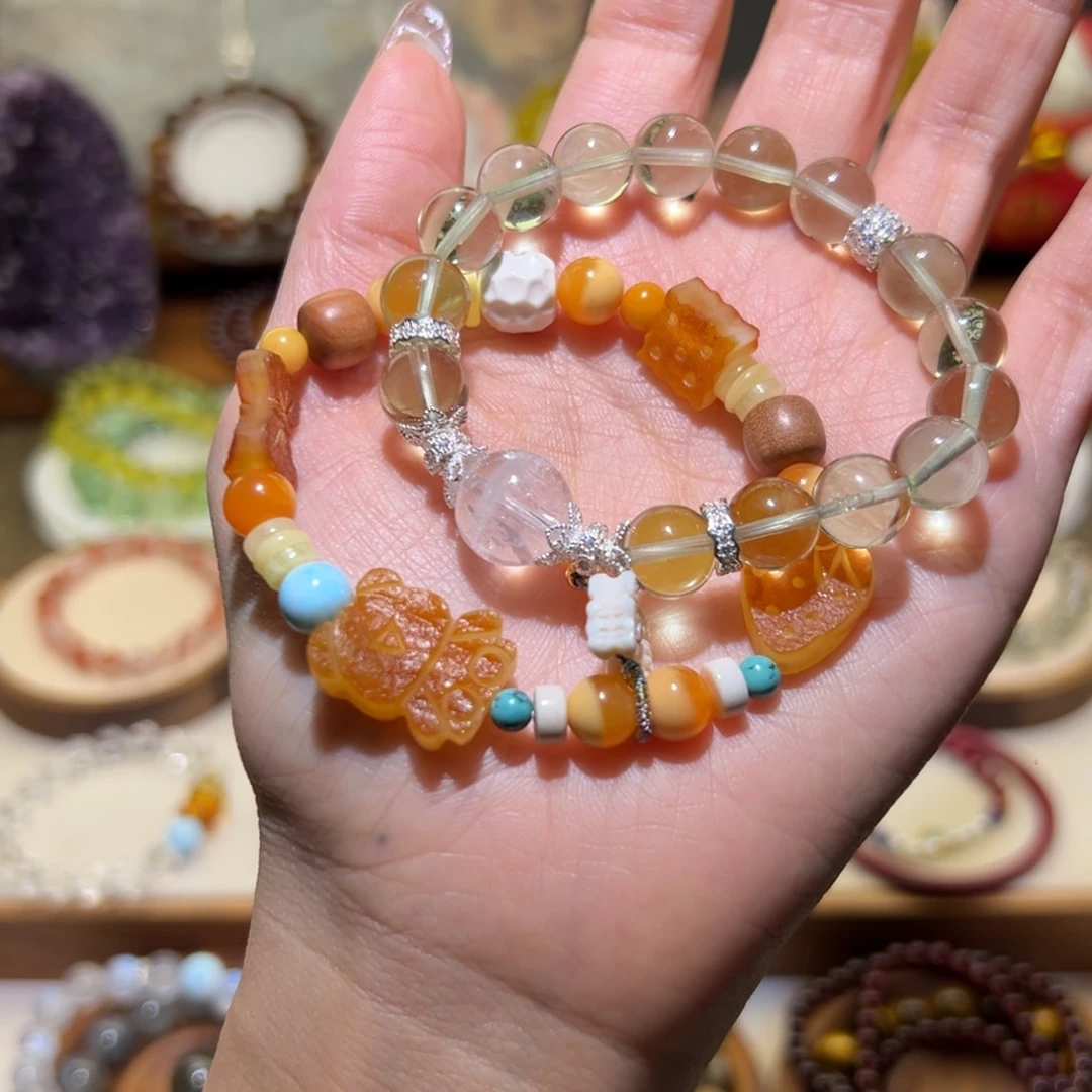 萤石手串未镶嵌荒**烟