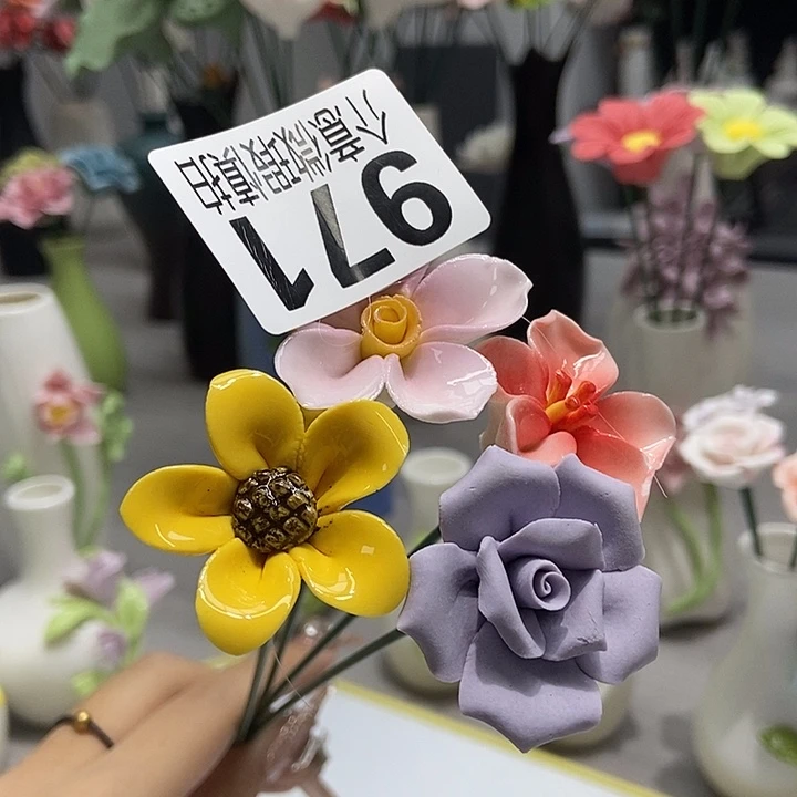 陶瓷纯手工捏花设计