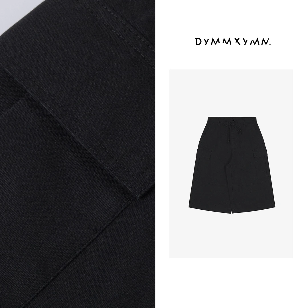 【DYMMXYMM】-雪糕中裤.夏款极简风时尚双色抽绳工装中裤-W25397