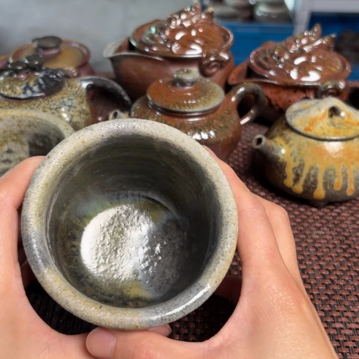 茶杯紫砂前**锦段泥大杯