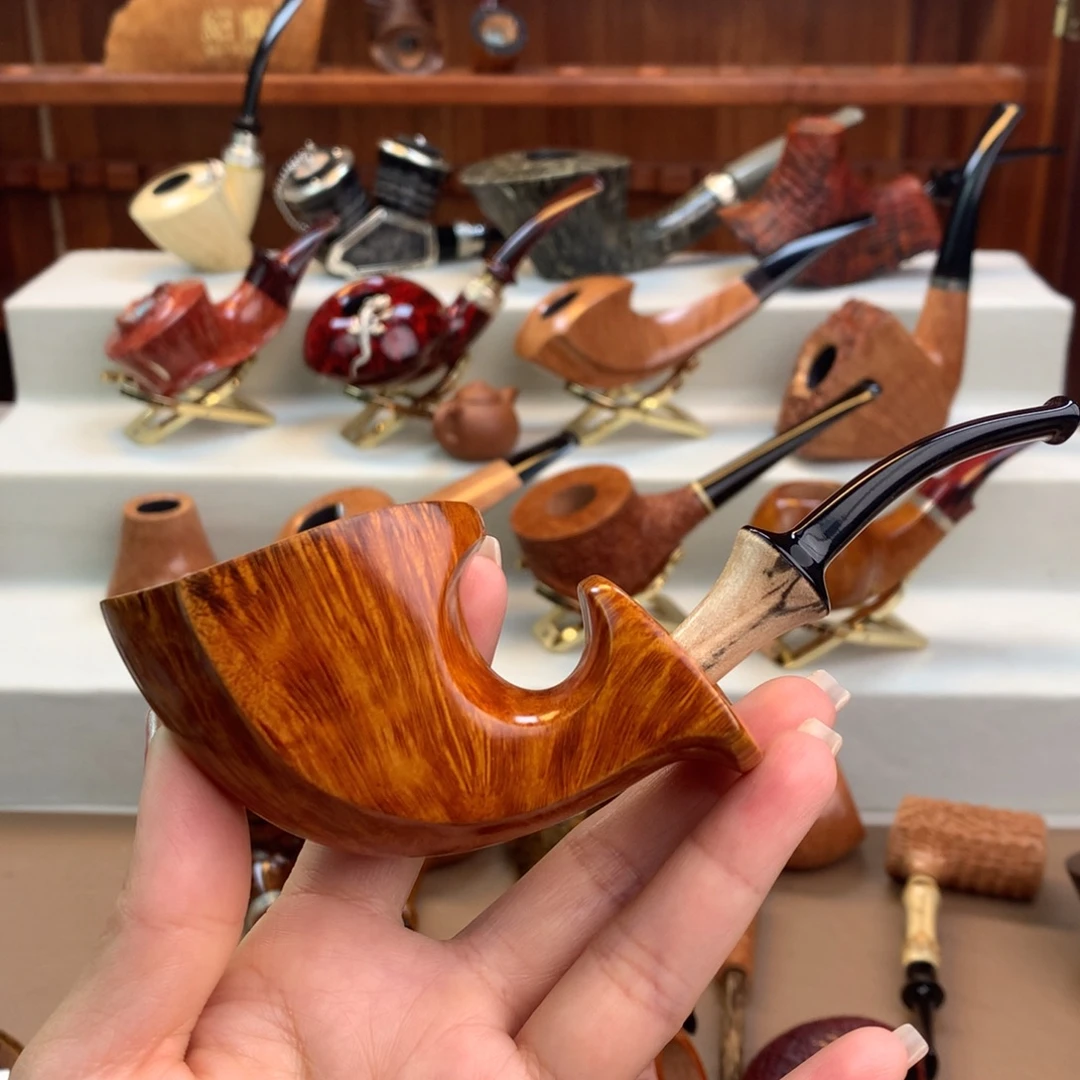 橘****高品质石楠木烟斗