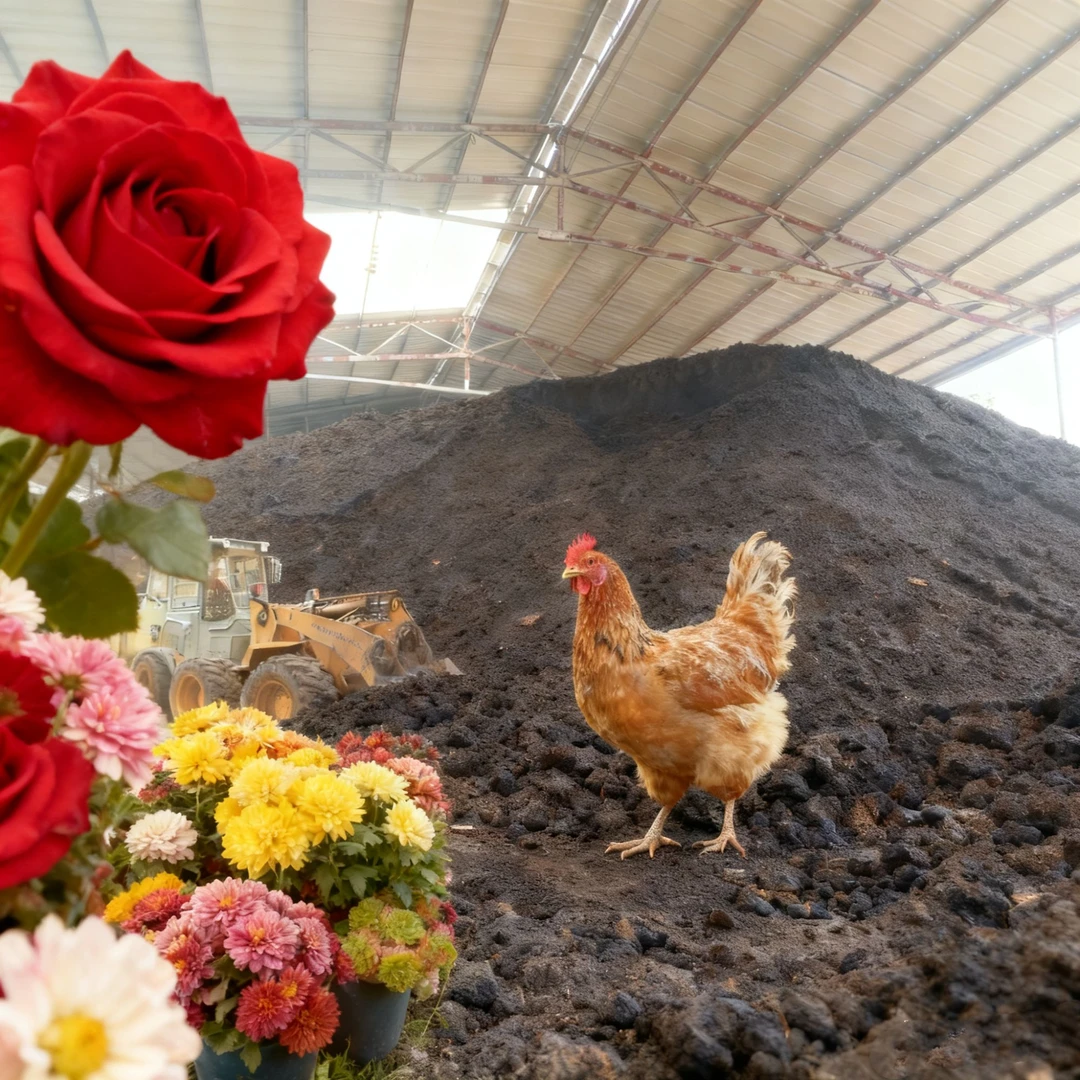 花奔专用营养鸡粪腐熟有机肥无公害有机肥蔬菜果树阳台盆栽有机肥