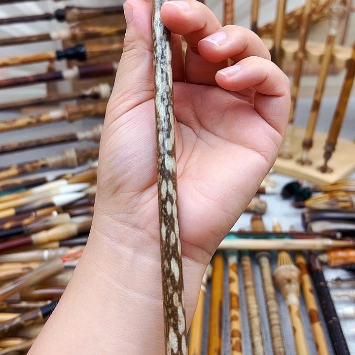 纯紫毫梅鹿黑牛角杆子