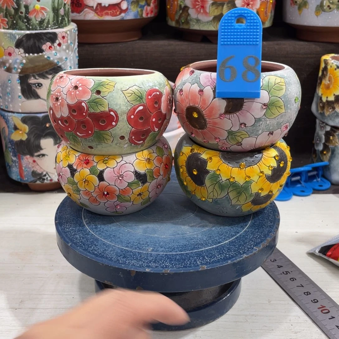 红陶多肉花盆特价小盆