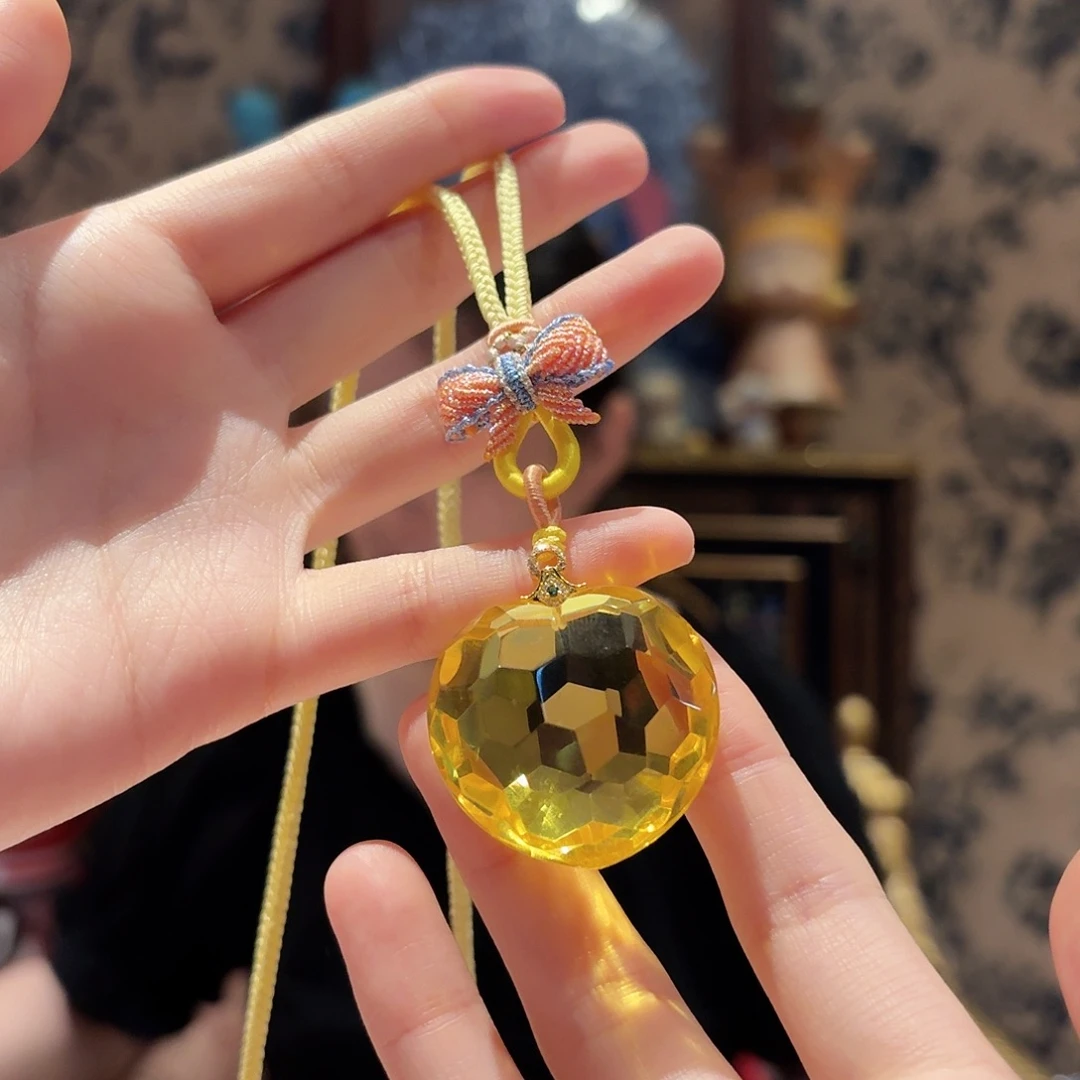 琥珀18K金镶嵌颈饰