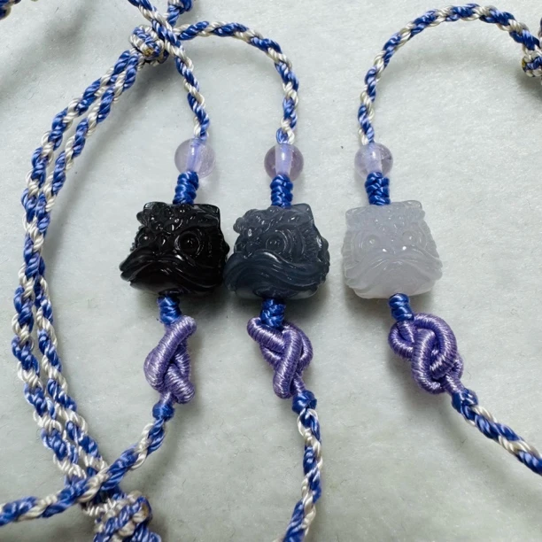 天然和田玉醒狮手绳多样性发一/x314