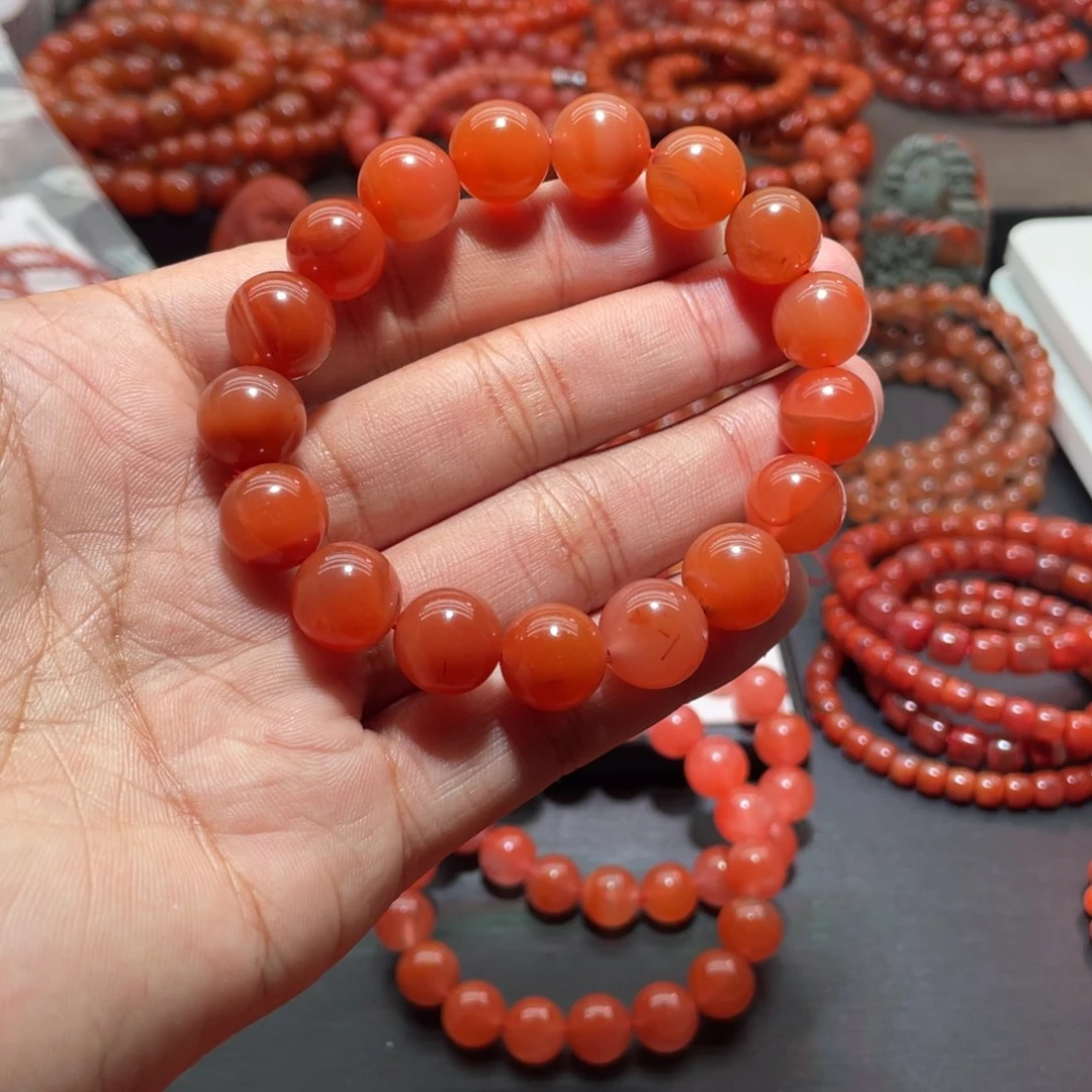 南红玛瑙手链未镶嵌