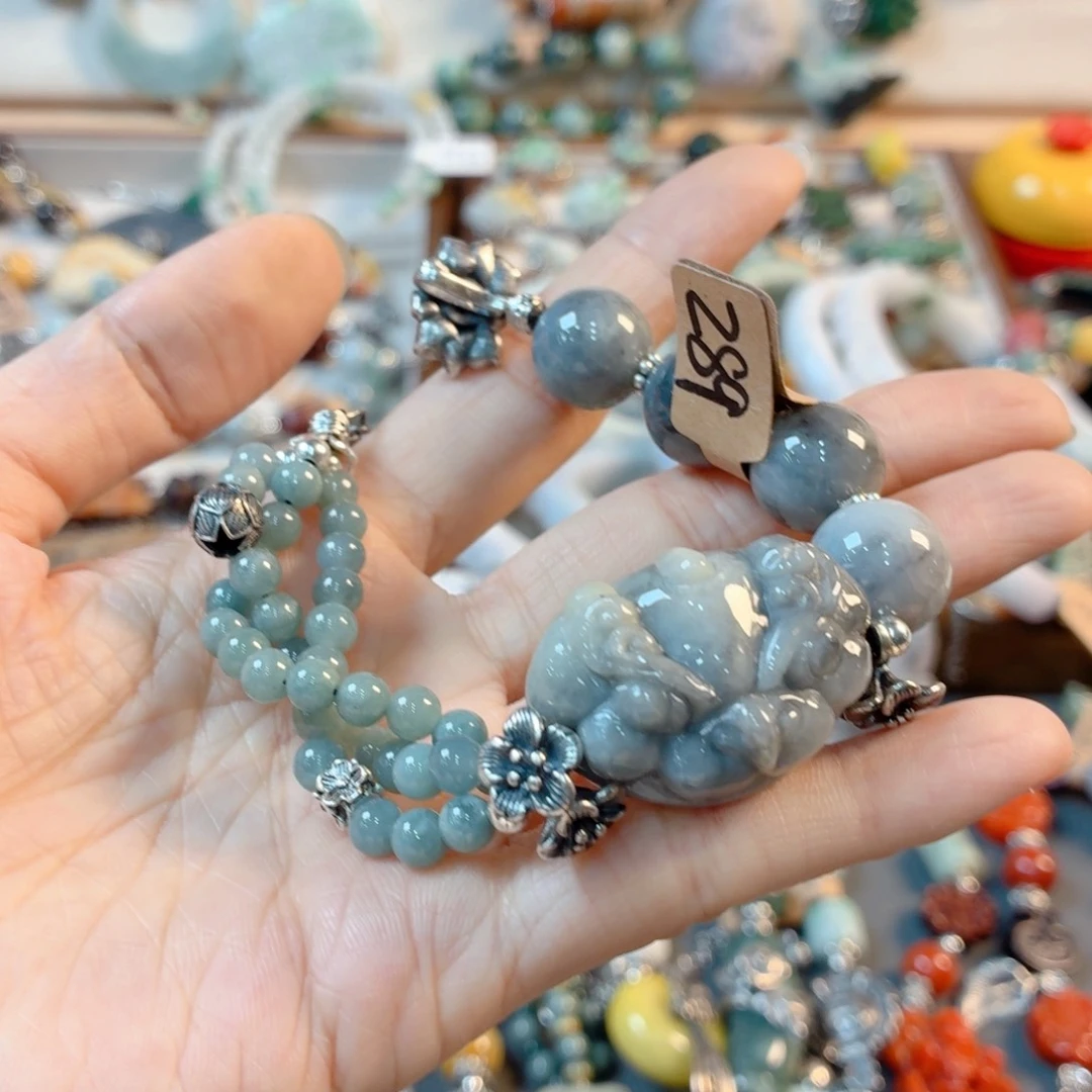 未镶嵌手链翡翠慕***态手串