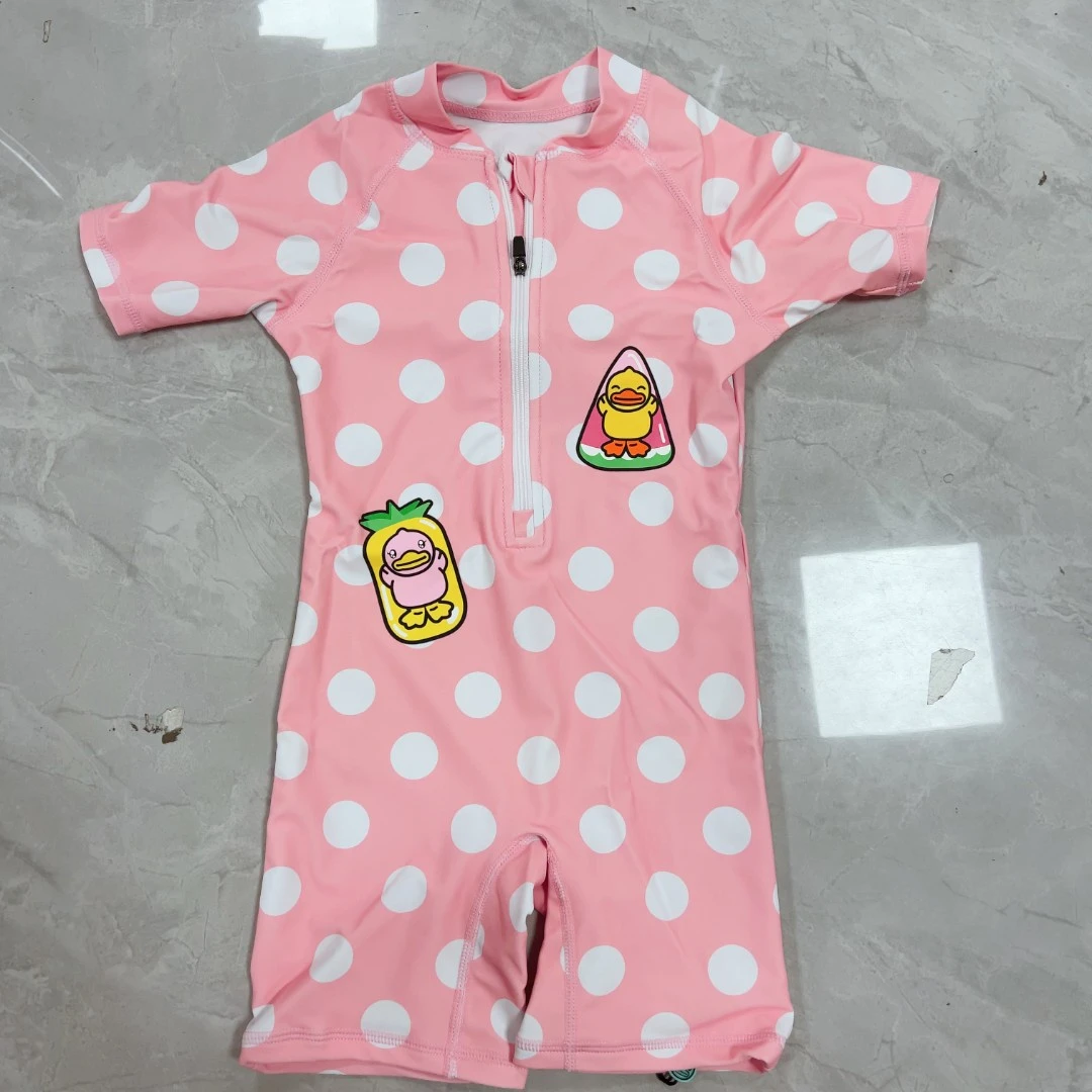 大庆仓 儿童连体泳衣套装BD203021-1库位v116