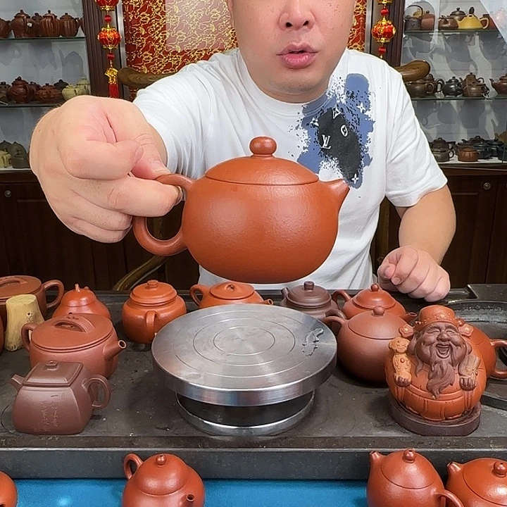 茶壶紫砂西施朱泥270