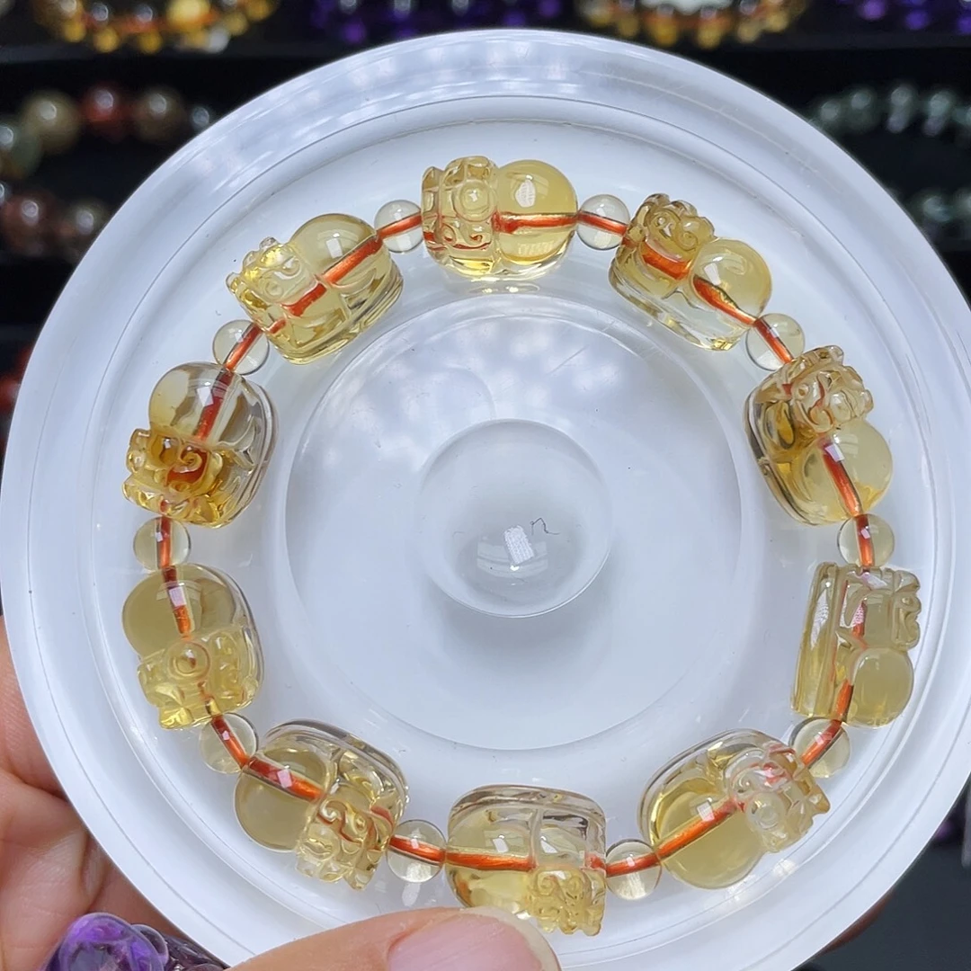 手链未镶嵌水晶巴西毕业级暴力黄貔貅