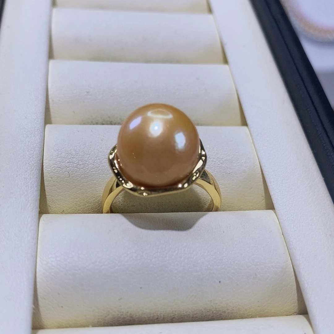 淡水珍珠戒指合金