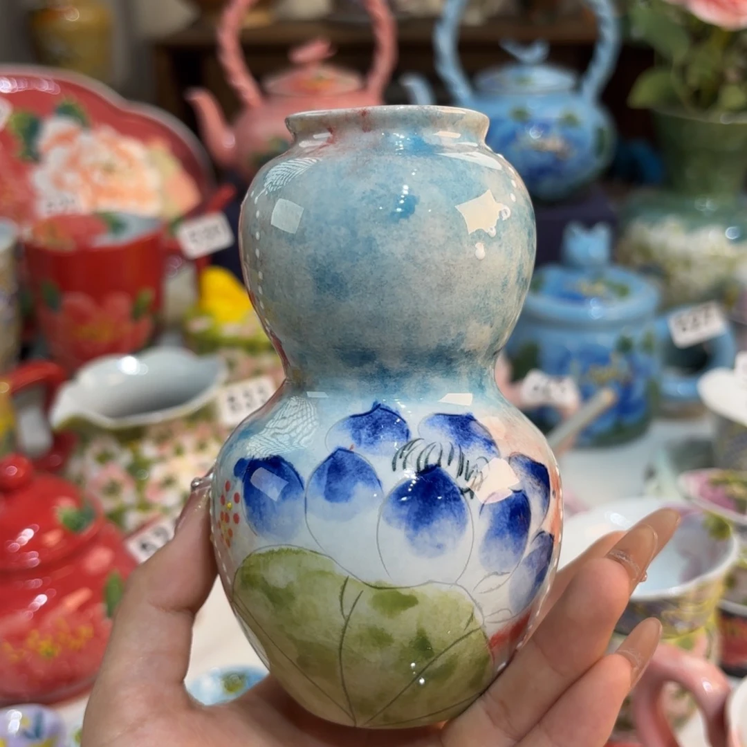 景德镇手绘高温釉下彩陶瓷茶具