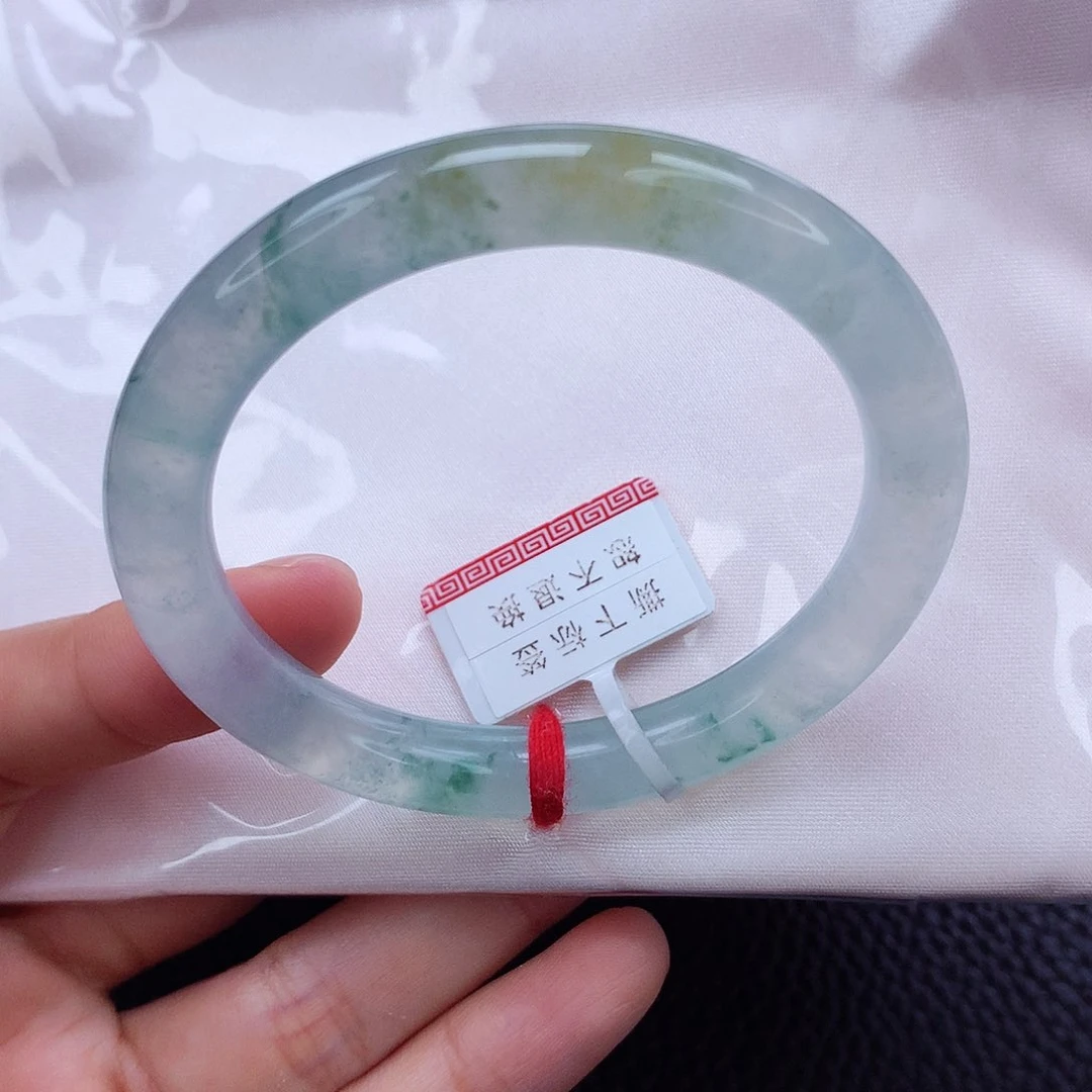 未镶嵌手镯翡翠50.8 荧光闪闪