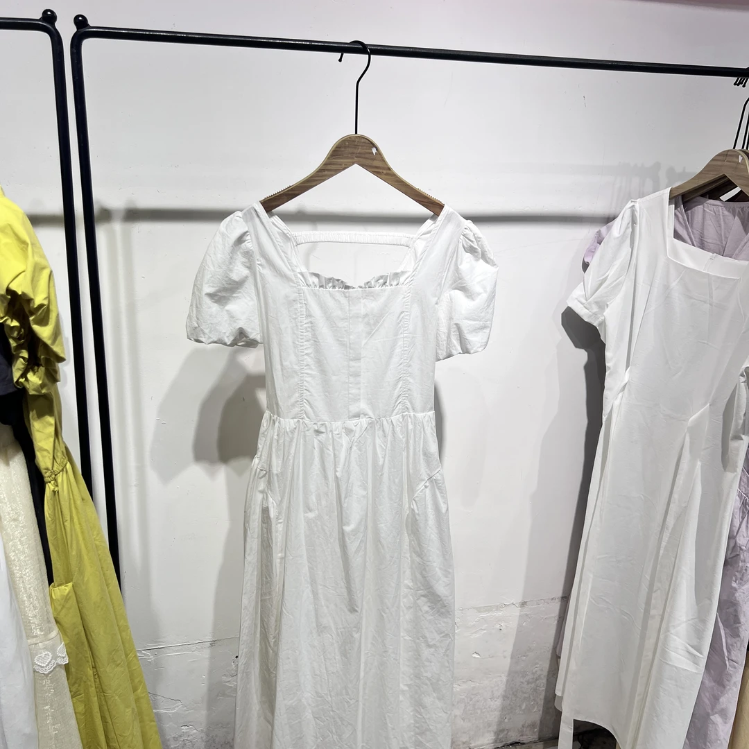 A12【占单者限购】夏季法式仙女温柔风梭织长款上衣裙