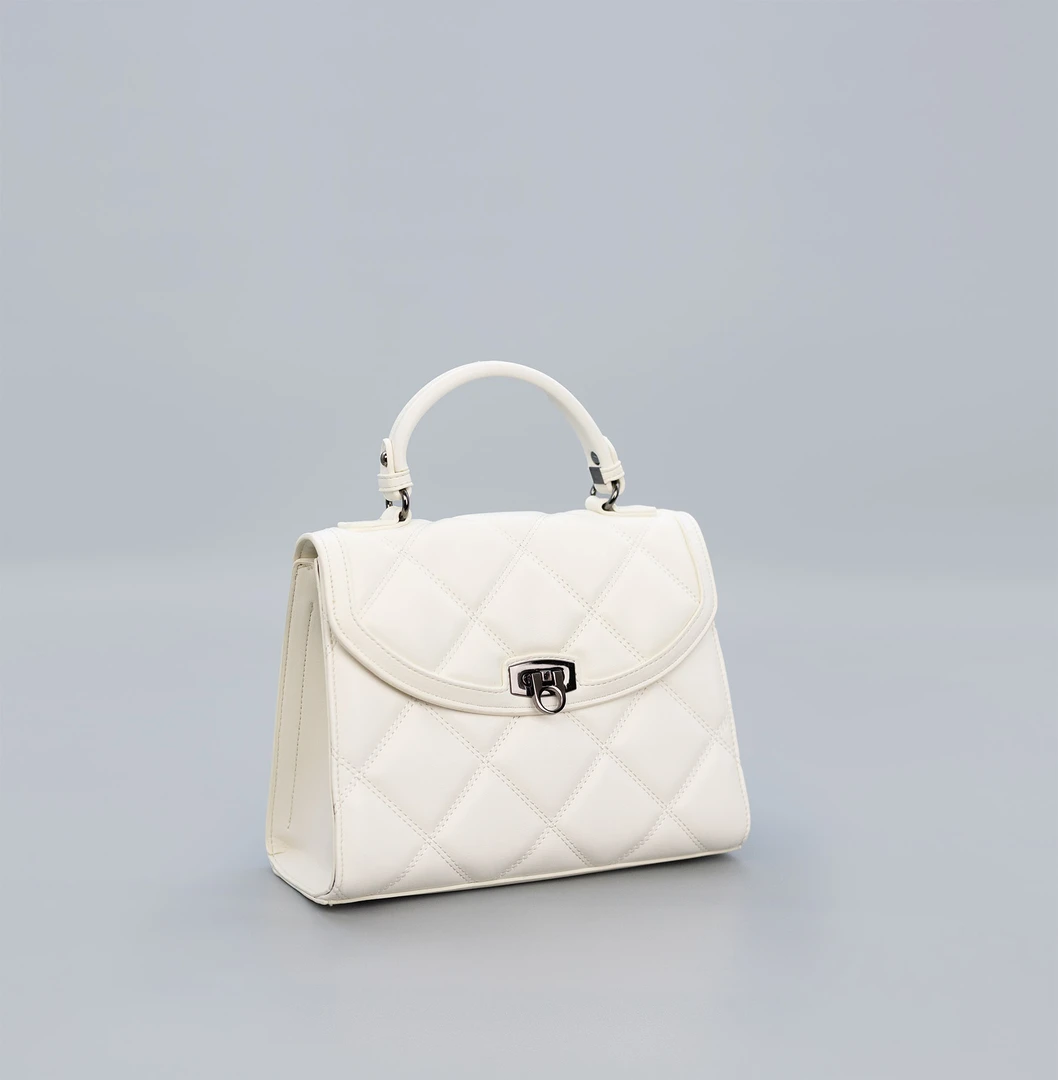 质感女士百搭绣线包小香风时尚通勤女包休闲单肩包斜挎潮流菱格包