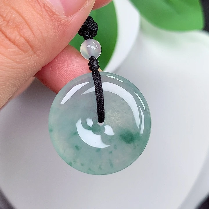 颈饰未镶嵌翡翠平安扣 24.5x4.5mm