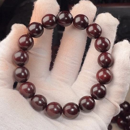 檀香紫檀（小叶紫檀）手串/手链1.2顶泥