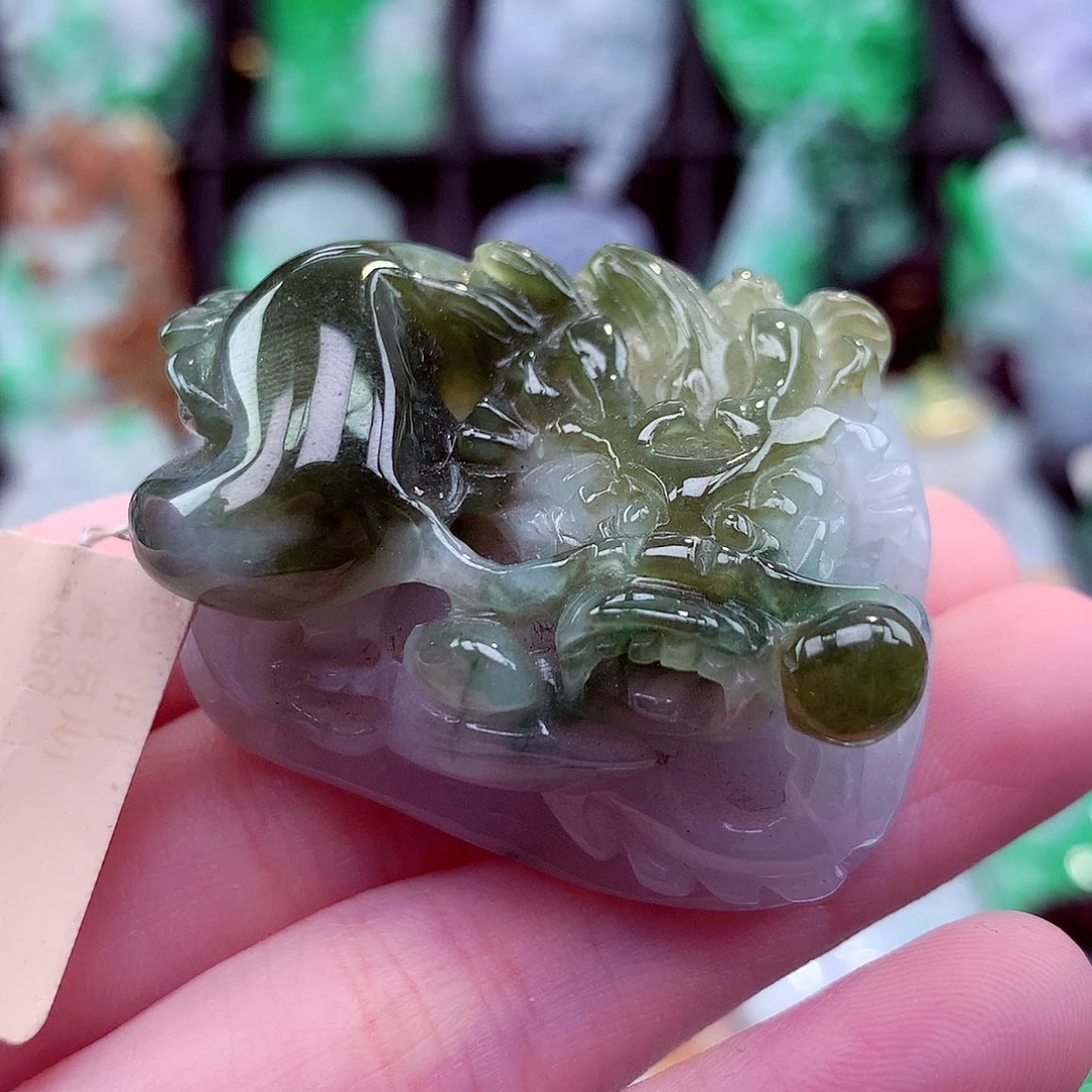 翡翠未镶嵌颈饰天然