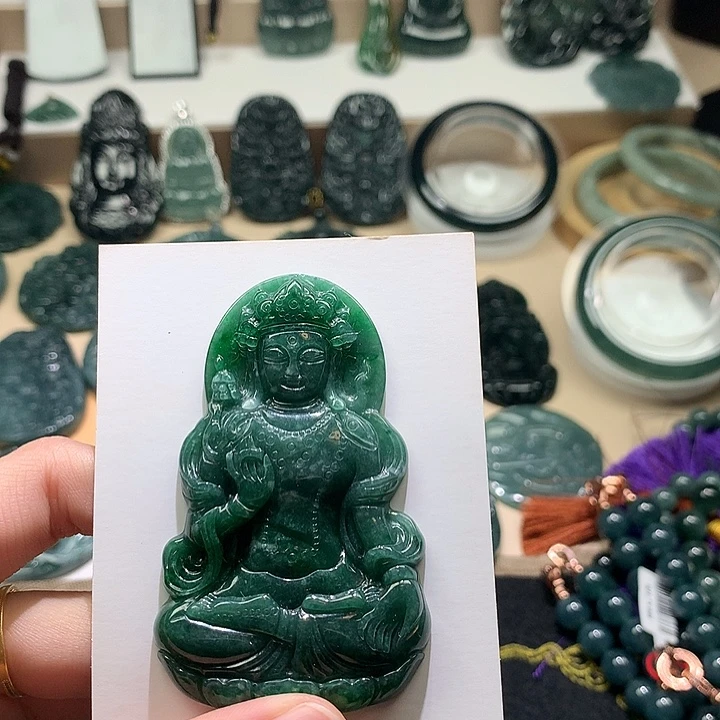 天***水翡翠未镶嵌颈饰11111