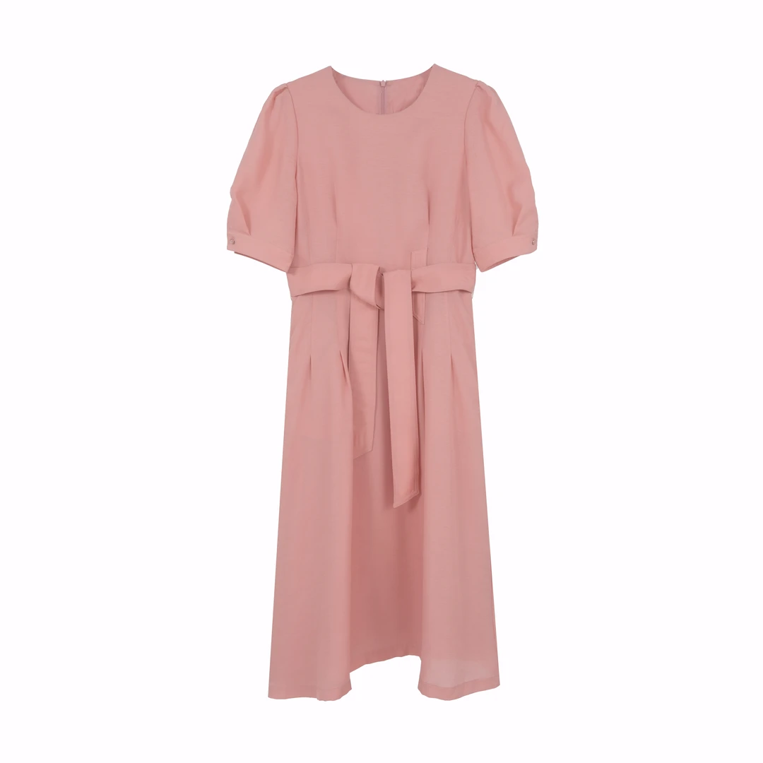 【臻臻专属】夏季褶皱连衣裙设计轻奢时尚长裙AF1222362175