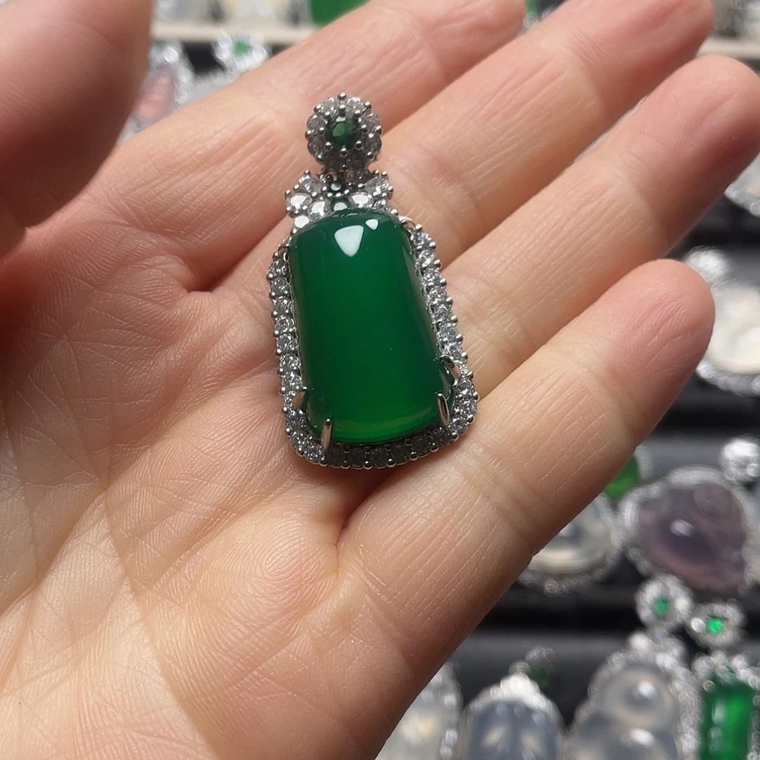 玛瑙/玉髓合金挂件