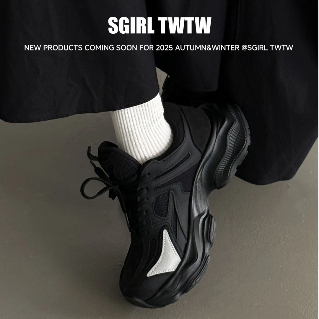 A799-26 SGIRL TWTW复古厚底网面透气老爹鞋百搭休闲鞋女鞋运动鞋