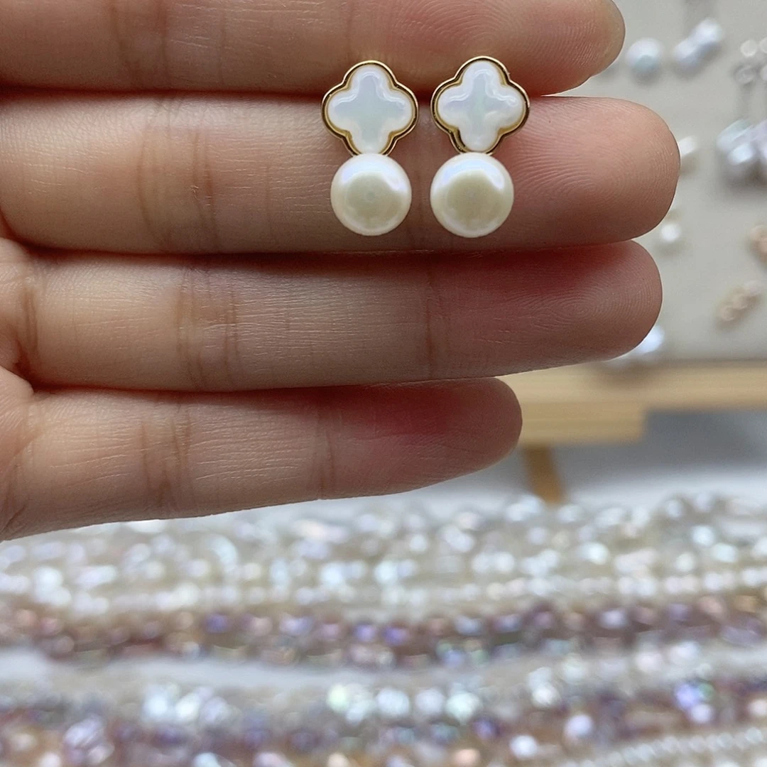 淡水珍珠耳饰未镶嵌