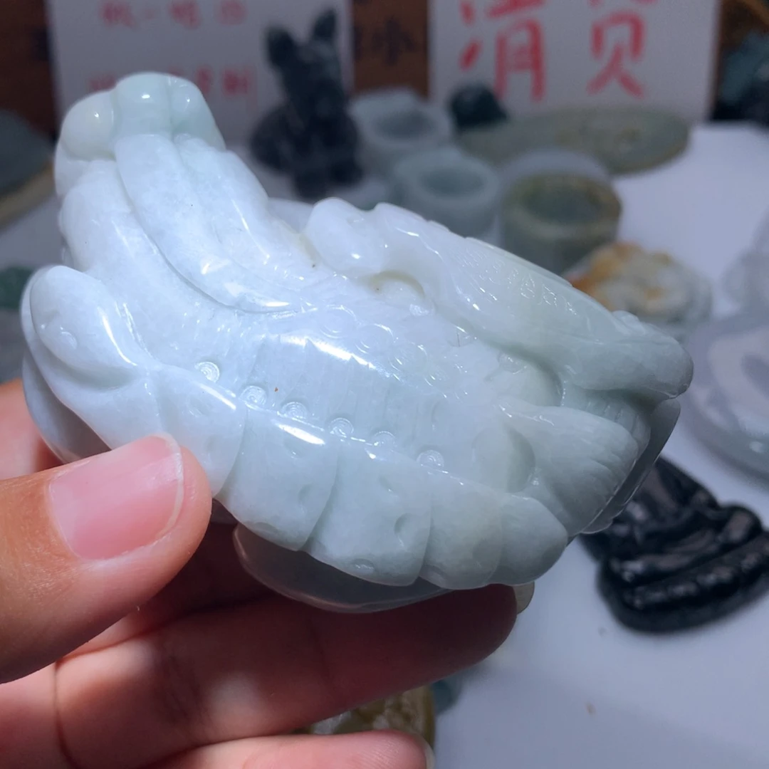 翡翠未镶嵌颈饰保真天然A货翡翠