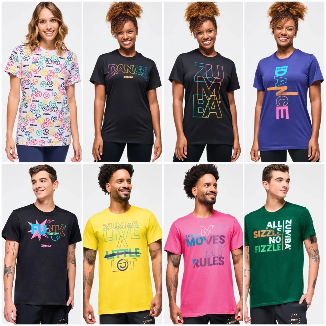 尊巴Zumba健身服运动休闲瑜伽尊巴短袖T恤纯棉新款上衣326
