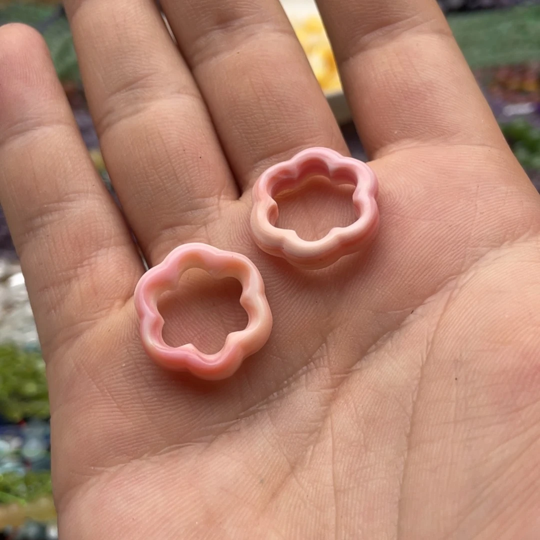 玛瑙/玉髓未镶嵌珠宝半成品?****兔打包两个女王粉贝