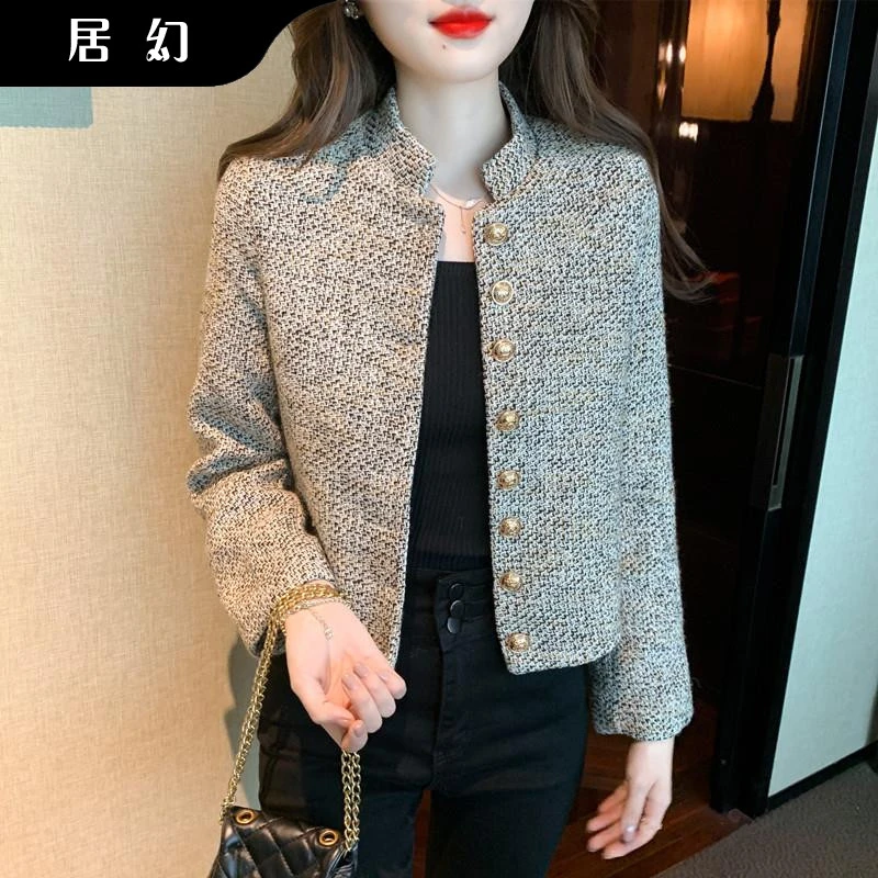 居幻小香风装短外套早秋冬冬季2025新款爆款独特超好看小个子洋气