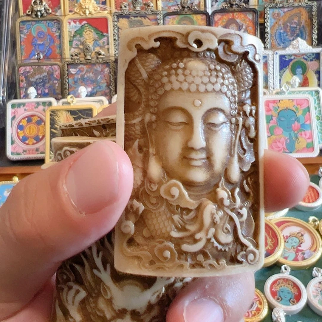 吊坠牛骨吊坠释加