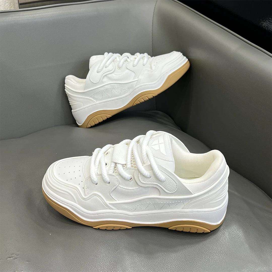 DMXUXM巴黎『设计风』新品好物~力荐！新款厚底百搭复古休闲小白鞋男