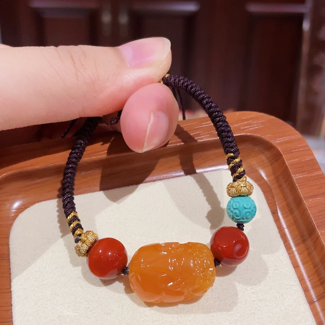蜜蜡未镶嵌手链手串