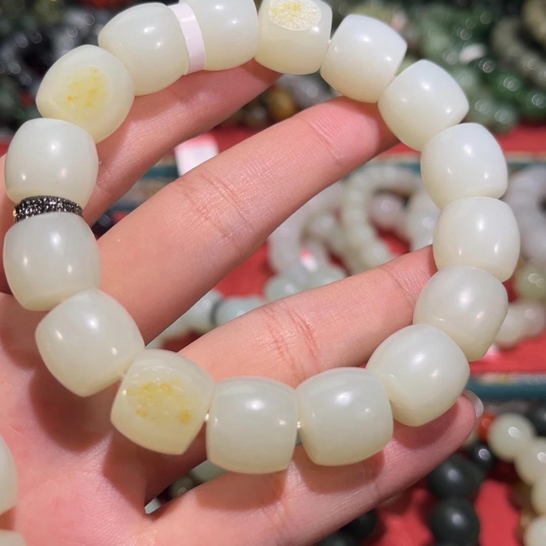 霖***和田玉未镶嵌手链