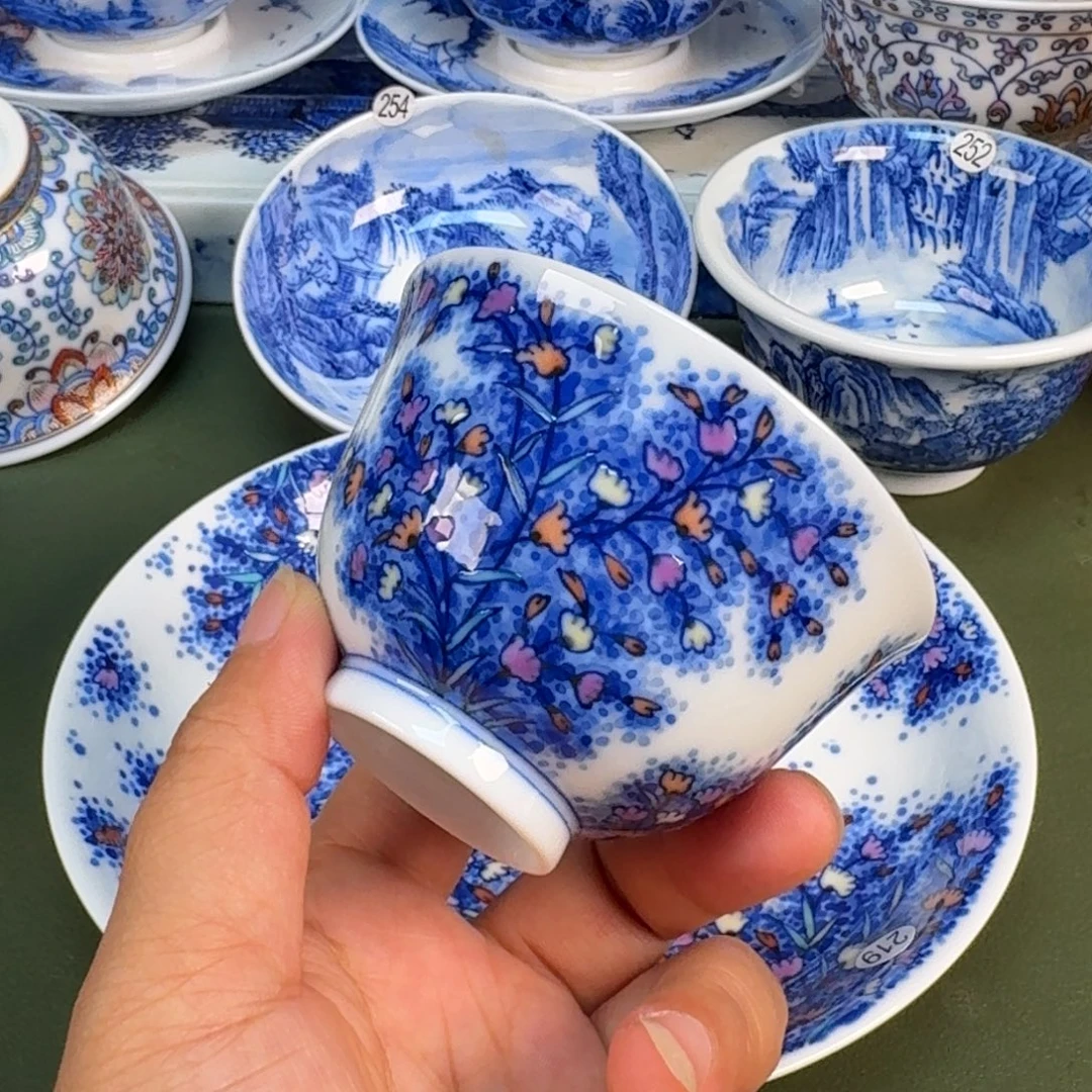 景德镇纯手绘茶具圆圆280