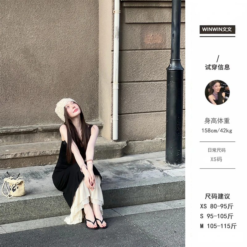 【星夜少女】文文私服 夏季时尚气质显瘦法式减龄连衣裙WWC5LYQ0245