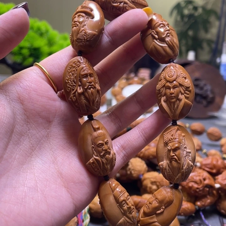 心***驻吊坠橄榄核橄榄核雕