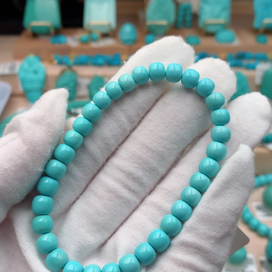 绿松石未镶嵌珠宝奇石6.3mm