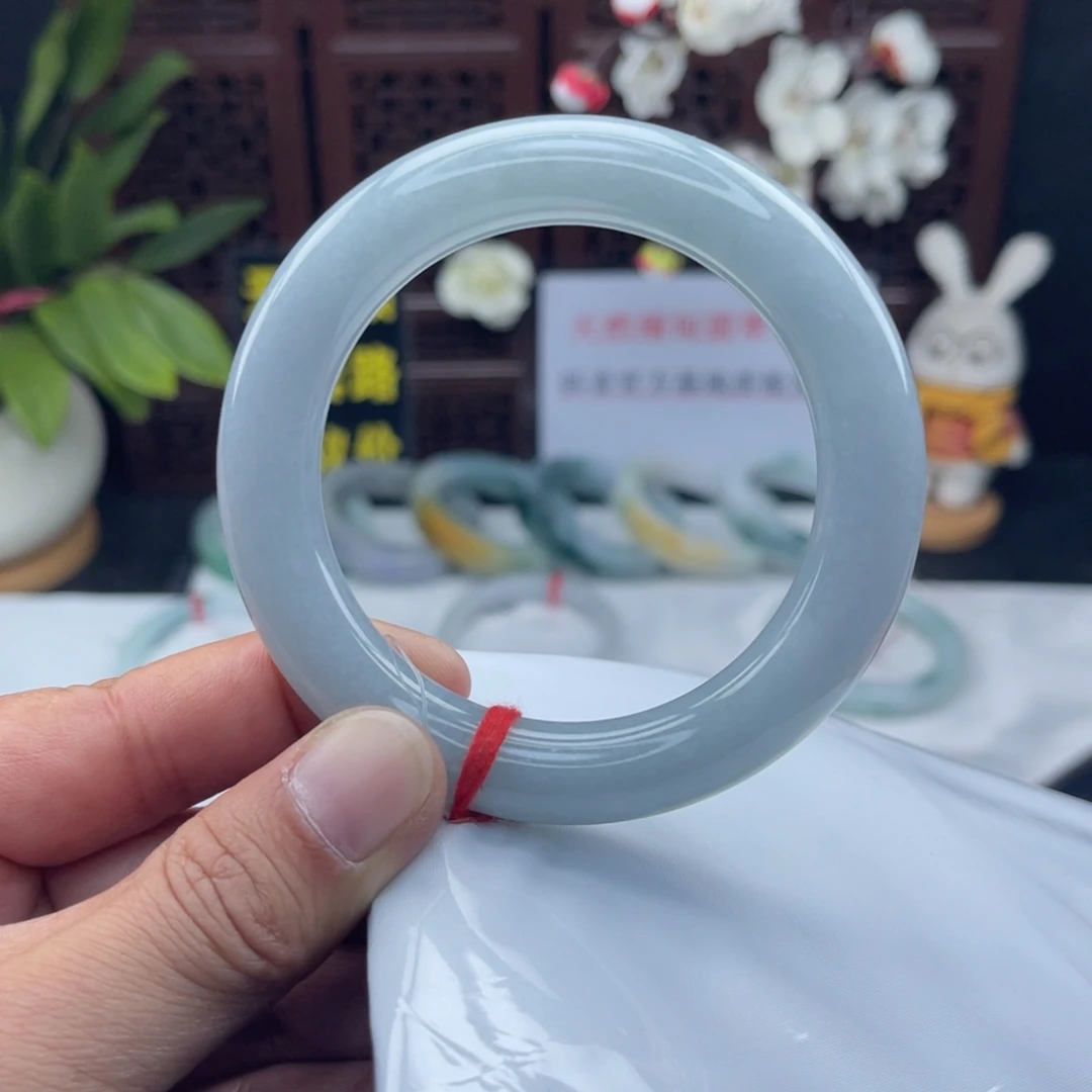 翡翠未镶嵌把件57-58胖圆条