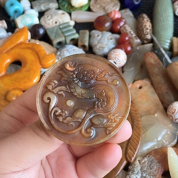 和田玉未镶嵌颈饰114