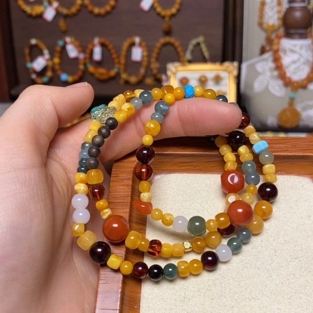 【闪购商品】手链蜜蜡未镶嵌手串