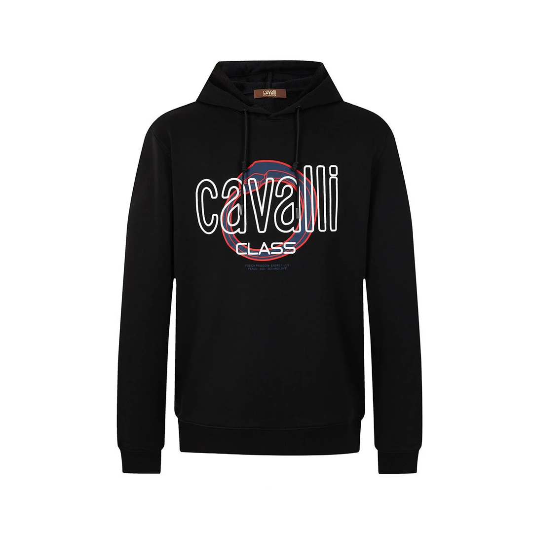 Cavalli Class冬季新款男士秋冬长袖时尚连帽卫衣 RWC308