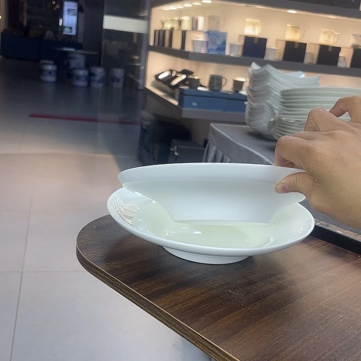 45%以上骨粉骨瓷2个8寸高角盘