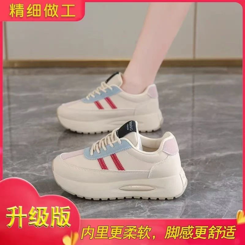 张金家踩屎感阿甘鞋女新款百搭厚底增高休闲软底运动老爹鞋3608
